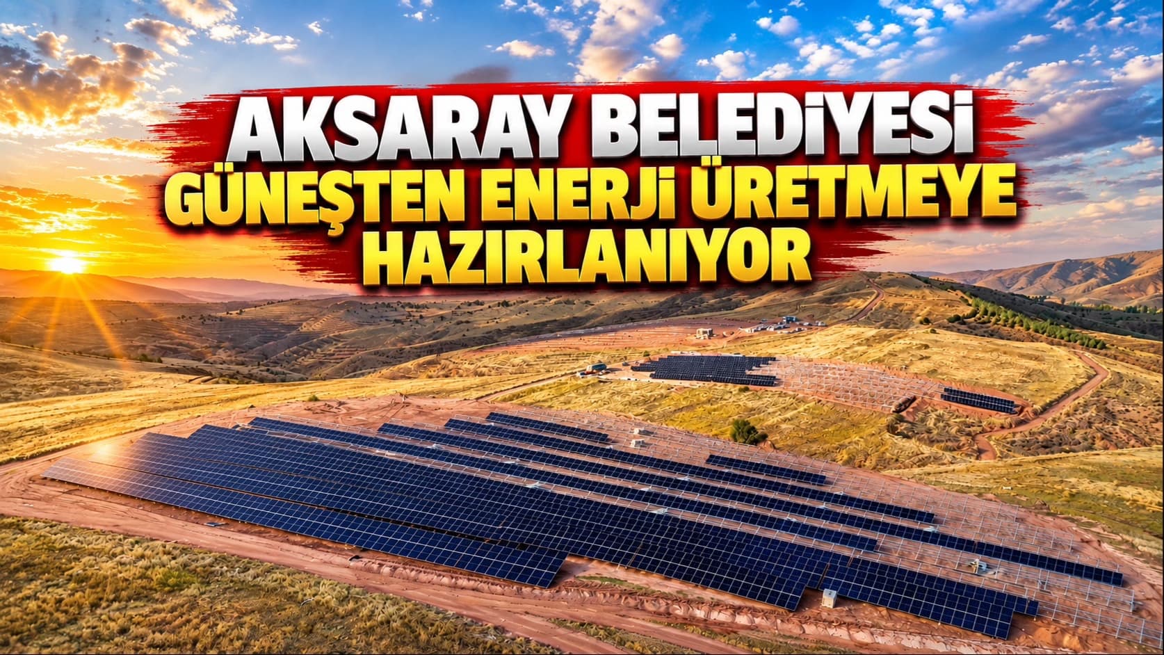 Aksaray Belediyesi güneşten enerji üretmeye hazırlanıyor