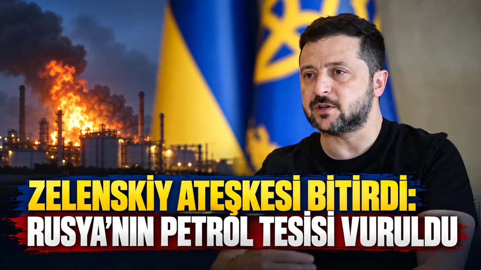 Zelenskiy ateşkesi bitirdi: Rusya'nın petrol tesisi vuruldu